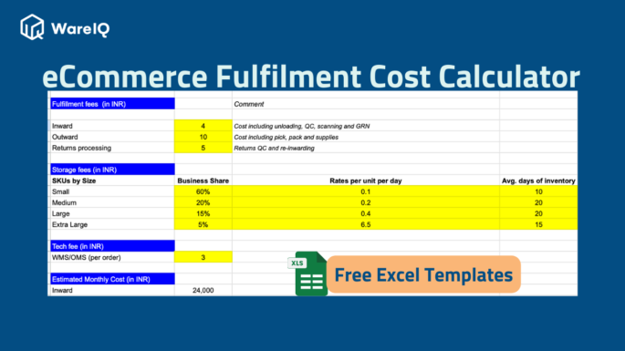 eCommerce Fulfillment Calculator: Free Excel template download